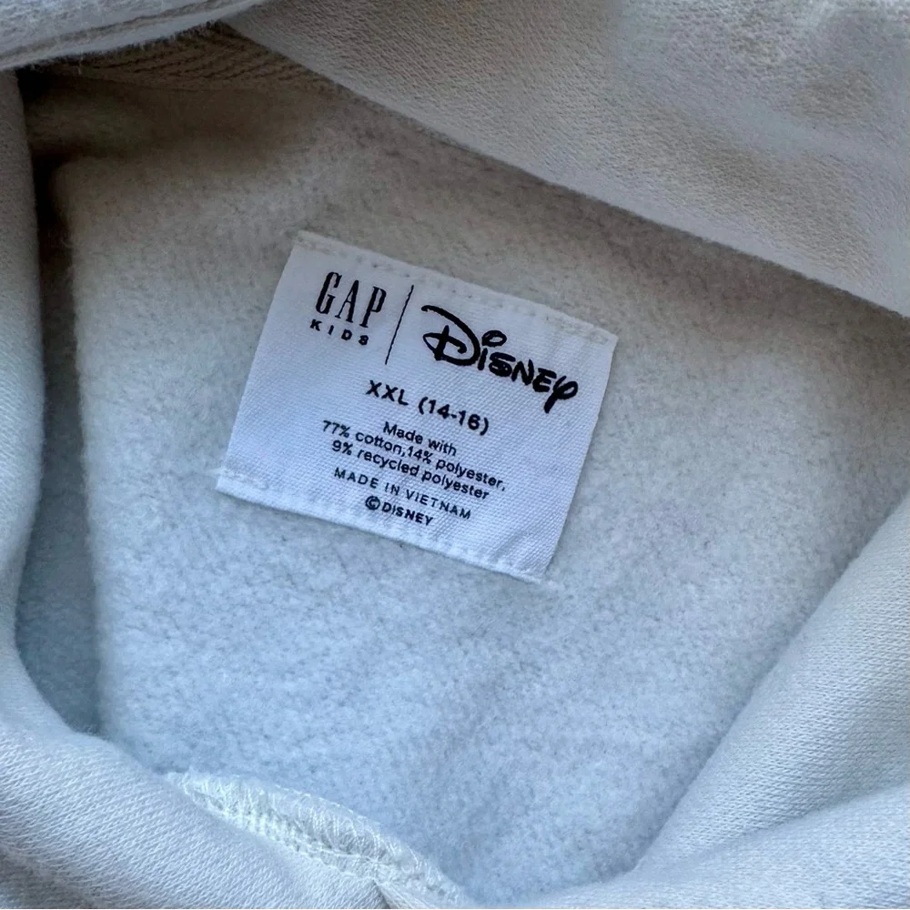 Gap Disney Mickey Mouse Gold Glitter Hoodie Sweatshirt XXL 14 16